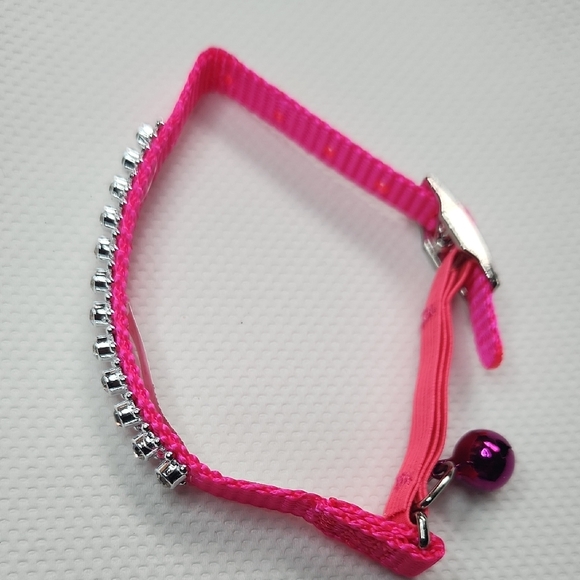 Pink Rhinestone Cat Collar - Picture 3 of 11